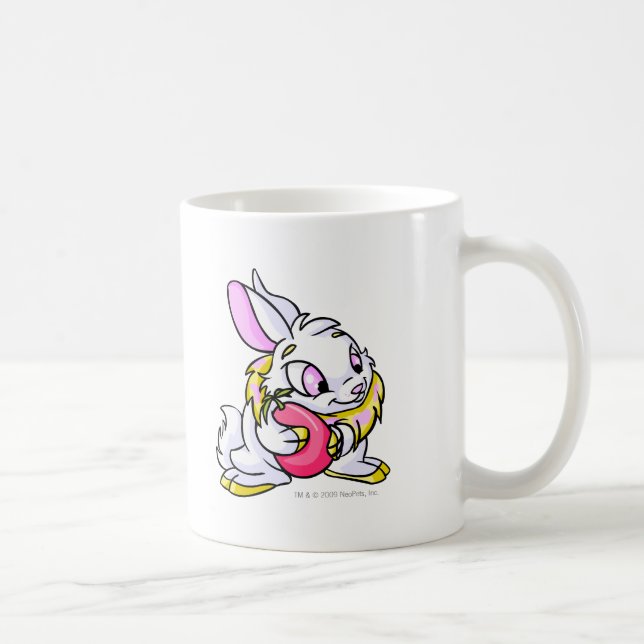 Caneca De Café Cybunny amarelo que abraça Negg (Direita)