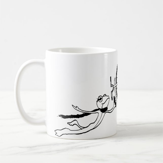 Caneca De Café Cycling Frog (Esquerda)