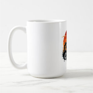 Caneca De Café Cycologist Bike Adventure: Teto Gráfico Sunset