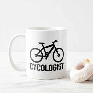 Caneca De Café Cycologist ciclando Bicicleta Legal de aniversário