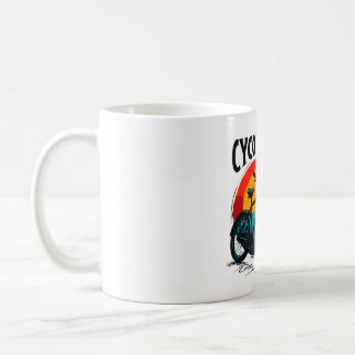 Caneca De Café Cycopath: Bike Energetica com Teto Gráfico do Sol