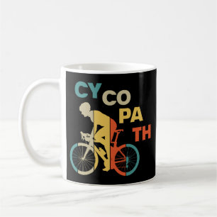 Caneca De Café Cycopath Funny Cycling para Ciclistas e Bikers