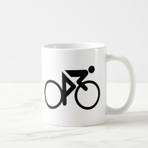 Caneca De Café cylcer preto de ciclagem