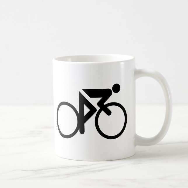 Caneca De Café cylcer preto de ciclagem (Direita)