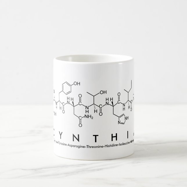 Caneca De Café Cynthia peptide name mug (Centro)