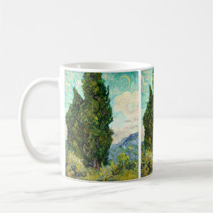 Caneca De Café Cyprestes (1889) Vincent Van Gogh - Paisagem