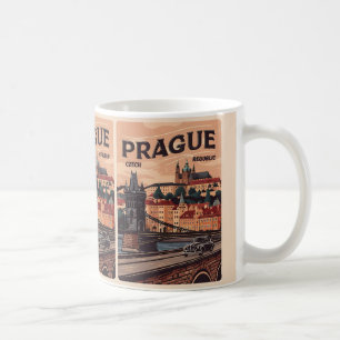 Caneca De Café czecia viagens vintage praga presentes na repúblic