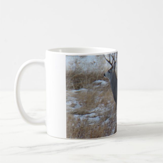 Caneca De Café D28 Veado Mula Macho Correndo (Esquerda)