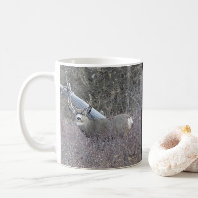 Caneca De Café D32 Mule Deer Buck (Com Donut)