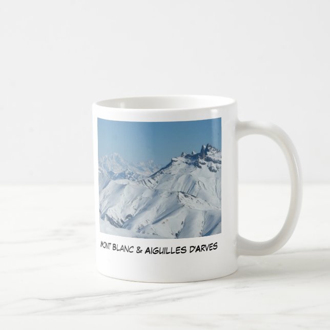 Caneca De Café D&apos de Aiguille; &amp de Arves; Mt Blanc, Sr. (Direita)