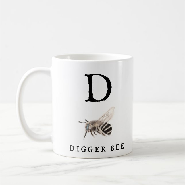 Caneca De Café "D" Digger Bee Coffee Mug (Esquerda)