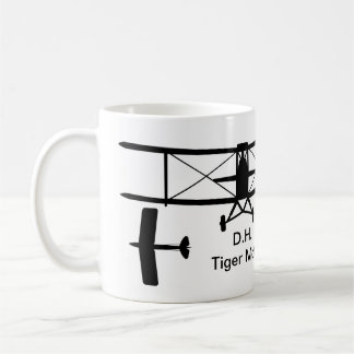 Caneca De Café D.H. Tiger Moth Silhouette Mug