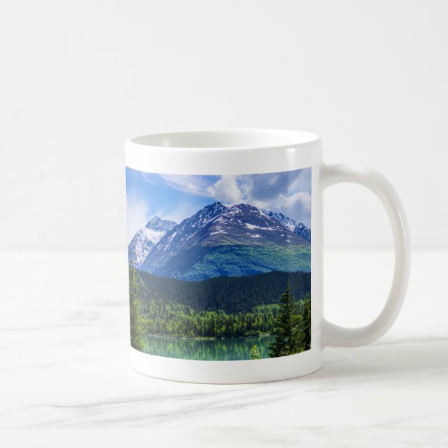 Caneca de Café da Alaska Scenic Byway Mountain (Direita)