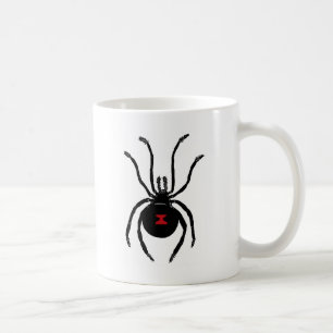 caneca de café da aranha da viúva negra