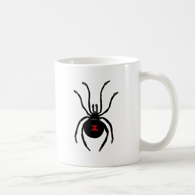 caneca de café da aranha da viúva negra (Direita)