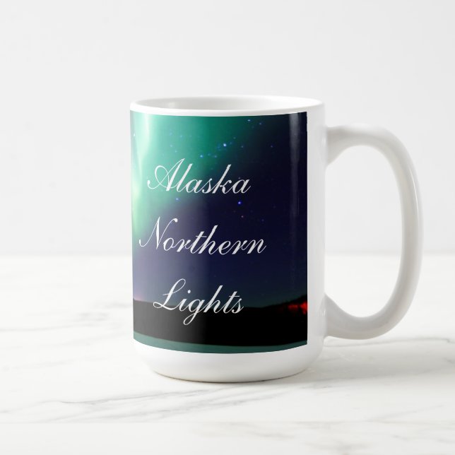 CANECA DE CAFÉ DA AURORA BOREAL DE ALASKA (Direita)