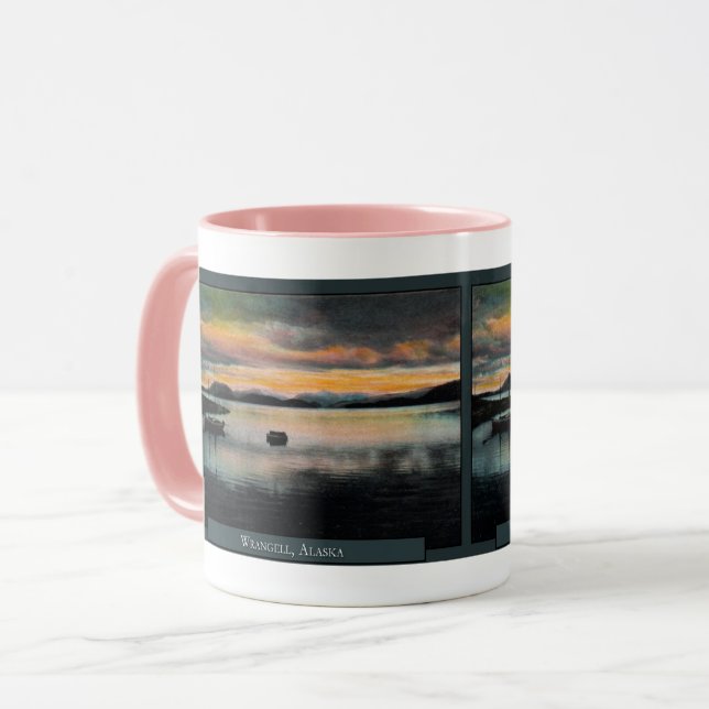 Caneca de Café da Baía de Wrangell Alasca (Frente Esquerda)