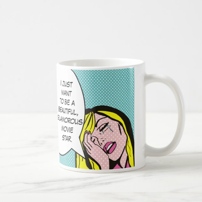 Caneca de café da banda desenhada da estrela de (Direita)