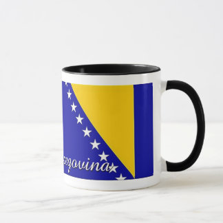 Caneca de café da bandeira de Bósnia - de
