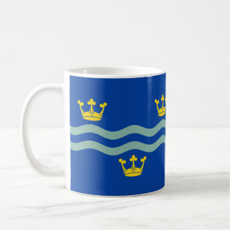 Caneca de café da bandeira de Cambridgeshire