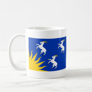 Caneca de café da bandeira de Merionethshire