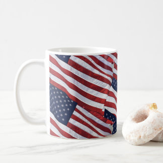Caneca de café da bandeira dos EUA