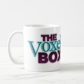 Caneca de café da caixa de Voxel
