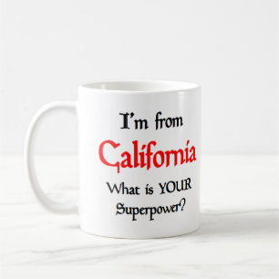 caneca de café da Califórnia