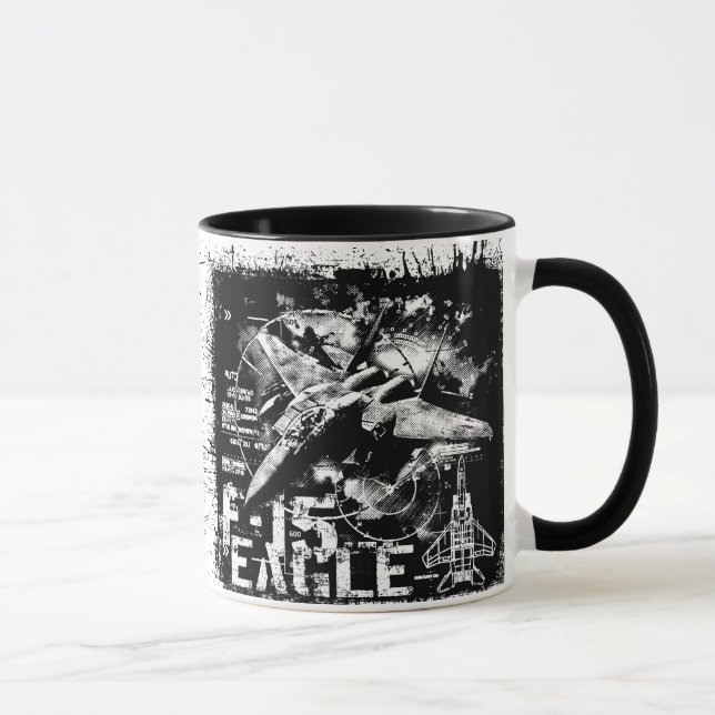 Caneca de café da campainha de F-15 Eagle (Direita)