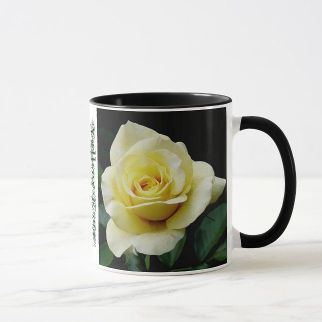 Caneca de café da campainha do rosa amarelo (Direita)