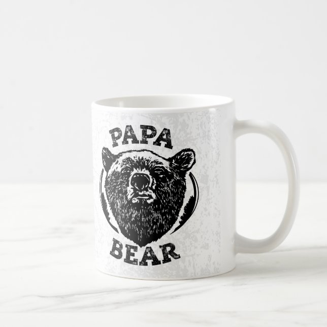 Caneca De Café Da "caneca do pai do urso preto do estilo do (Direita)