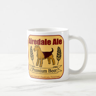 Caneca de café da cerveja inglesa de Airedale