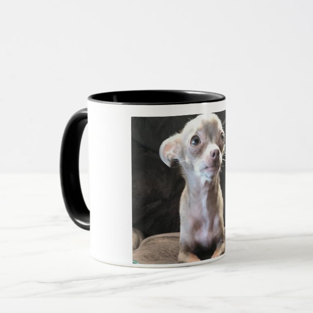 Caneca de café da chihuahua (Frente Esquerda)