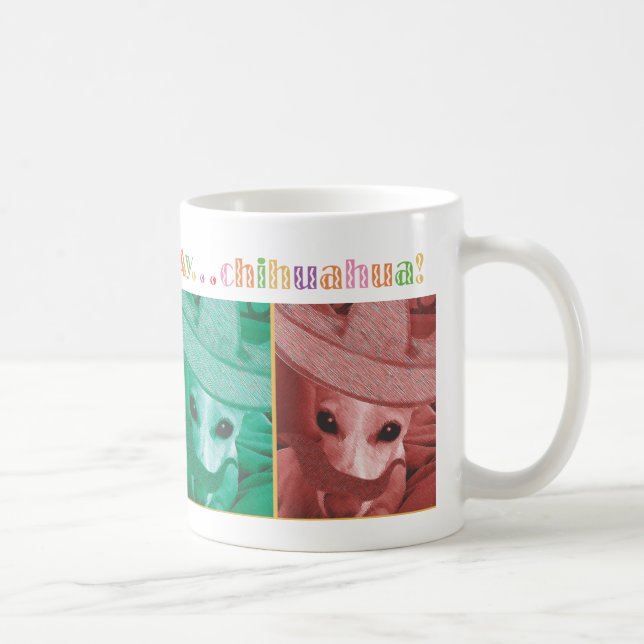 Caneca de café da chihuahua de Ay… (Direita)