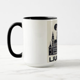 Caneca de café da cidade - Liubliana