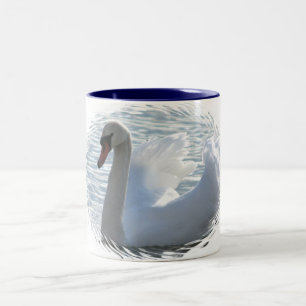 Caneca de café da cisne da trombeta