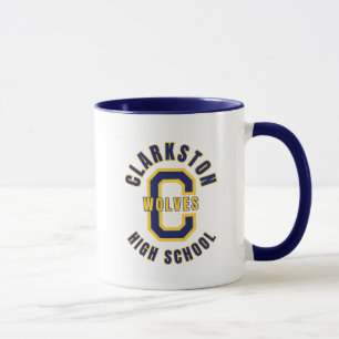 Caneca de café da Clarkston High School Michigan