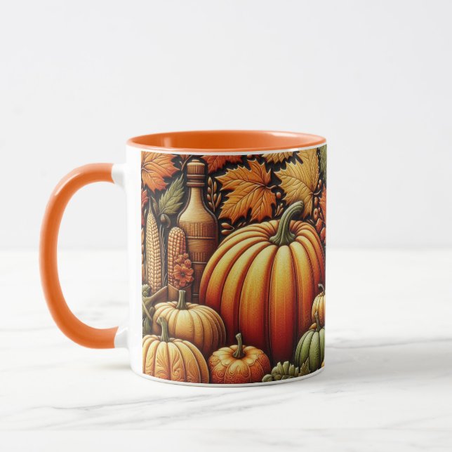 Caneca de Café da Colheita de Abóbora da Temporada (Esquerda)