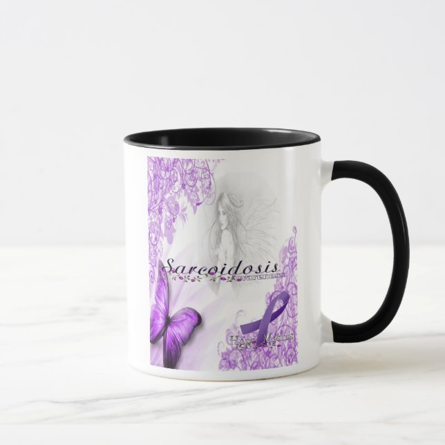 Caneca de café da consciência do Sarcoidosis (Direita)