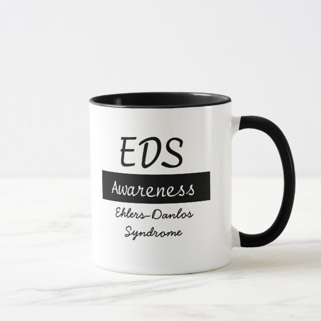Caneca de café da conscientização da síndrome de E (Direita)