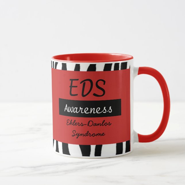 Caneca de café da conscientização da síndrome de E (Direita)