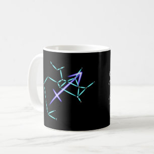 Caneca de Café da Constelação do Zodíaco Sagitário