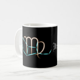 Caneca de Café da Constelação do Zodíaco Virgem