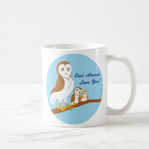 Caneca De Café Da coruja amor sempre você!