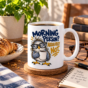 Caneca de Café da Coruja Engraçada Não é Pessoa da