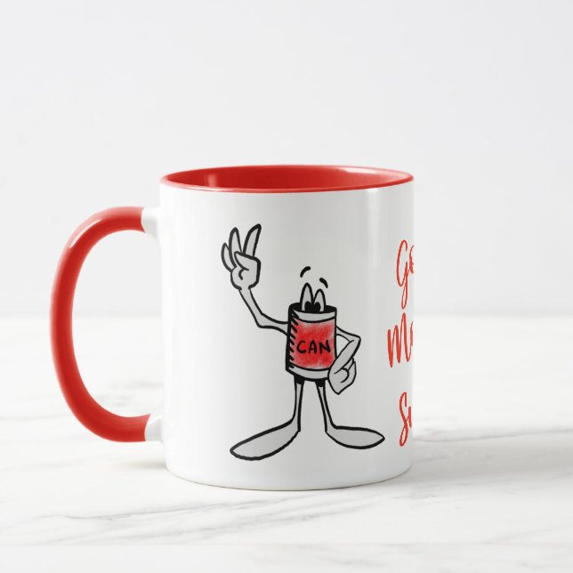 Caneca de Café da Criatura Vermelha (Esquerda)