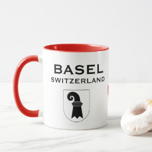 Caneca de café da crista da suiça de Basileia