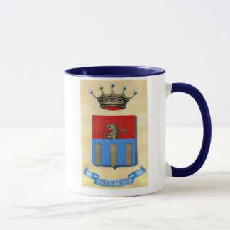 Caneca de café da crista de Pierantozzi
