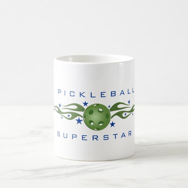Caneca de café da estrela mundial de Pickleball (Centro)