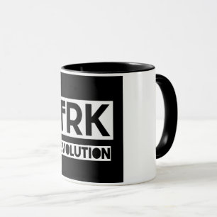 Caneca de café da evolução do novo T.R.K